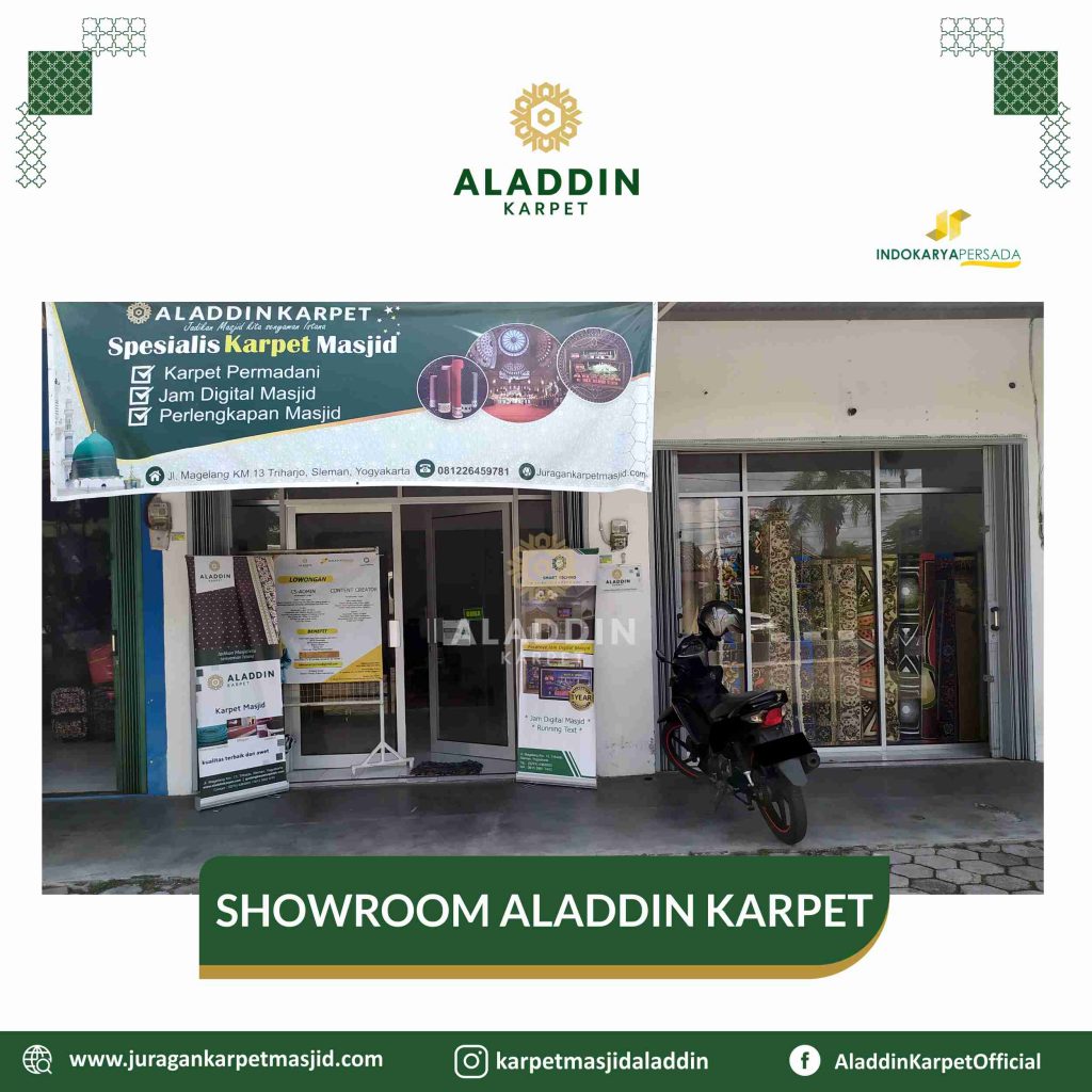 showroom pusat aladdin karpet masjid