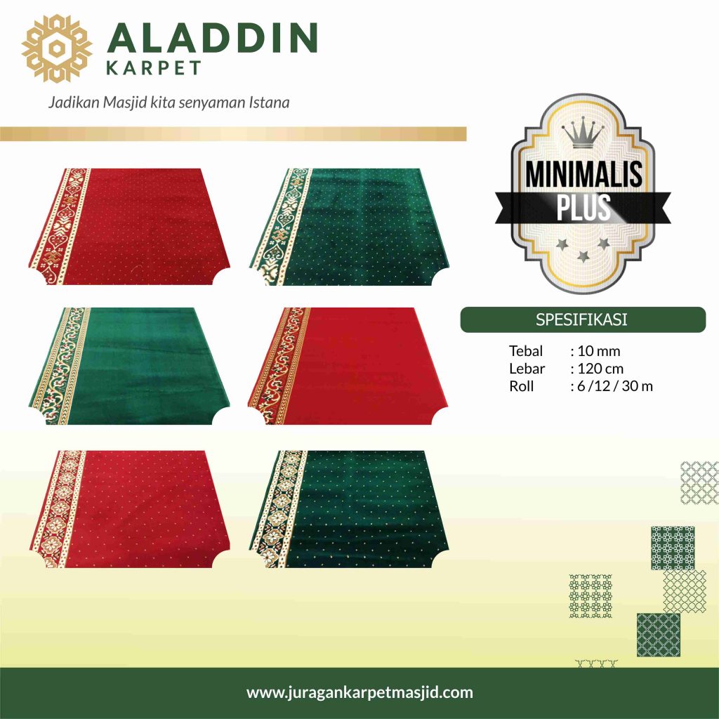 spesifikasi karpet masjid minimalis plus