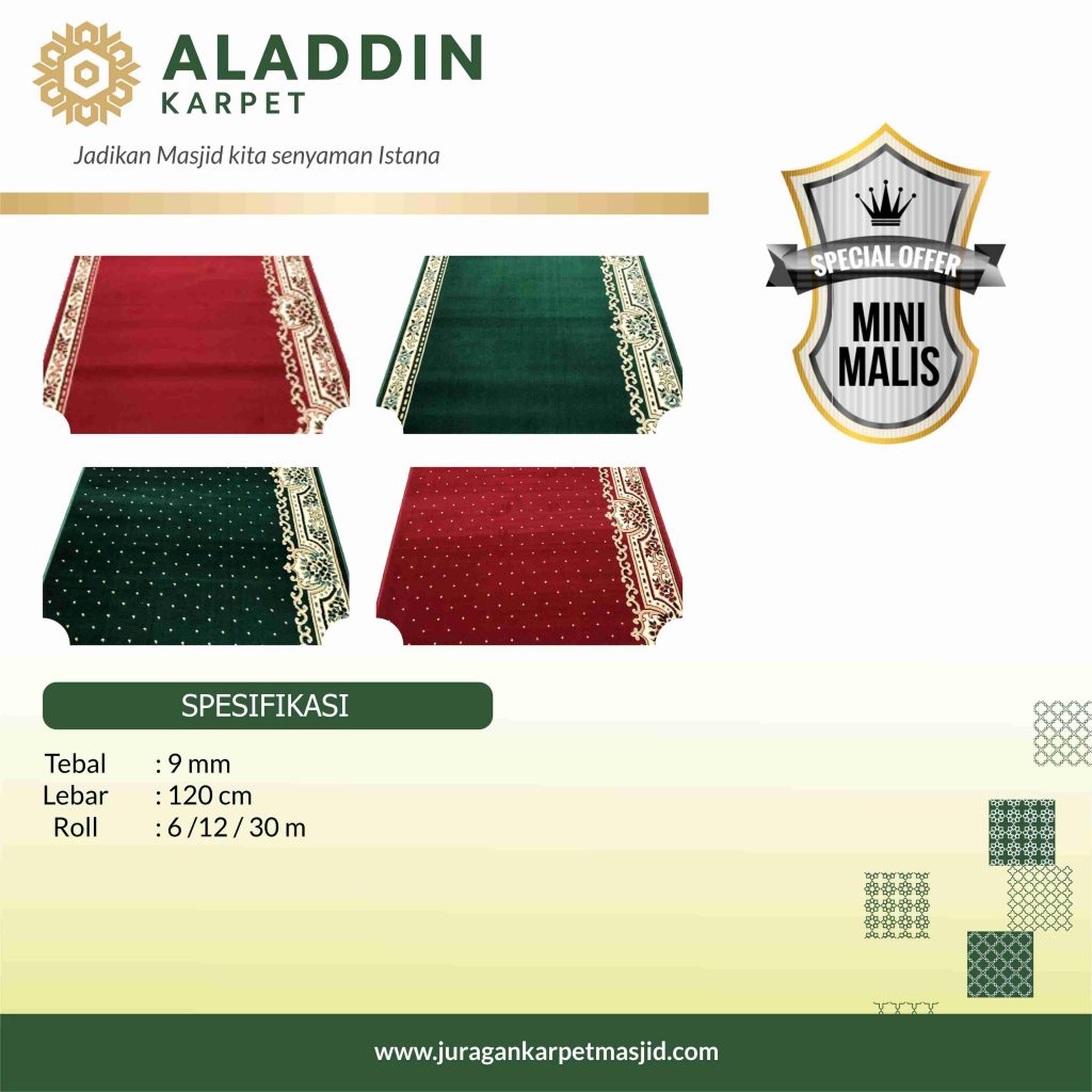spesifikasi karpet masjid minimalis
